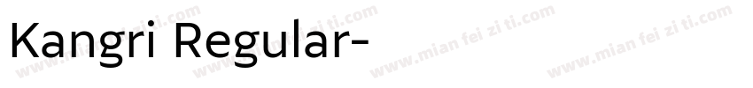 Kangri Regular字体转换